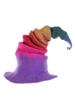 Adult Rainbow Borealis Heartfelted Witch Costume Hat 14 Adult Rainbow Borealis Heartfelted Witch Costume Hat -Fun Costumes Shop rainbow borealis heartfelted witch hat alt 5