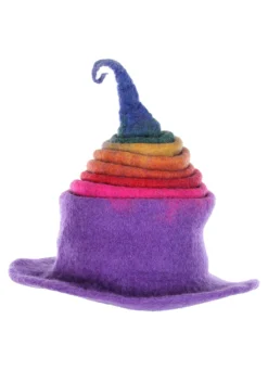 Adult Rainbow Borealis Heartfelted Witch Costume Hat 15 Adult Rainbow Borealis Heartfelted Witch Costume Hat -Fun Costumes Shop rainbow borealis heartfelted witch hat alt 6