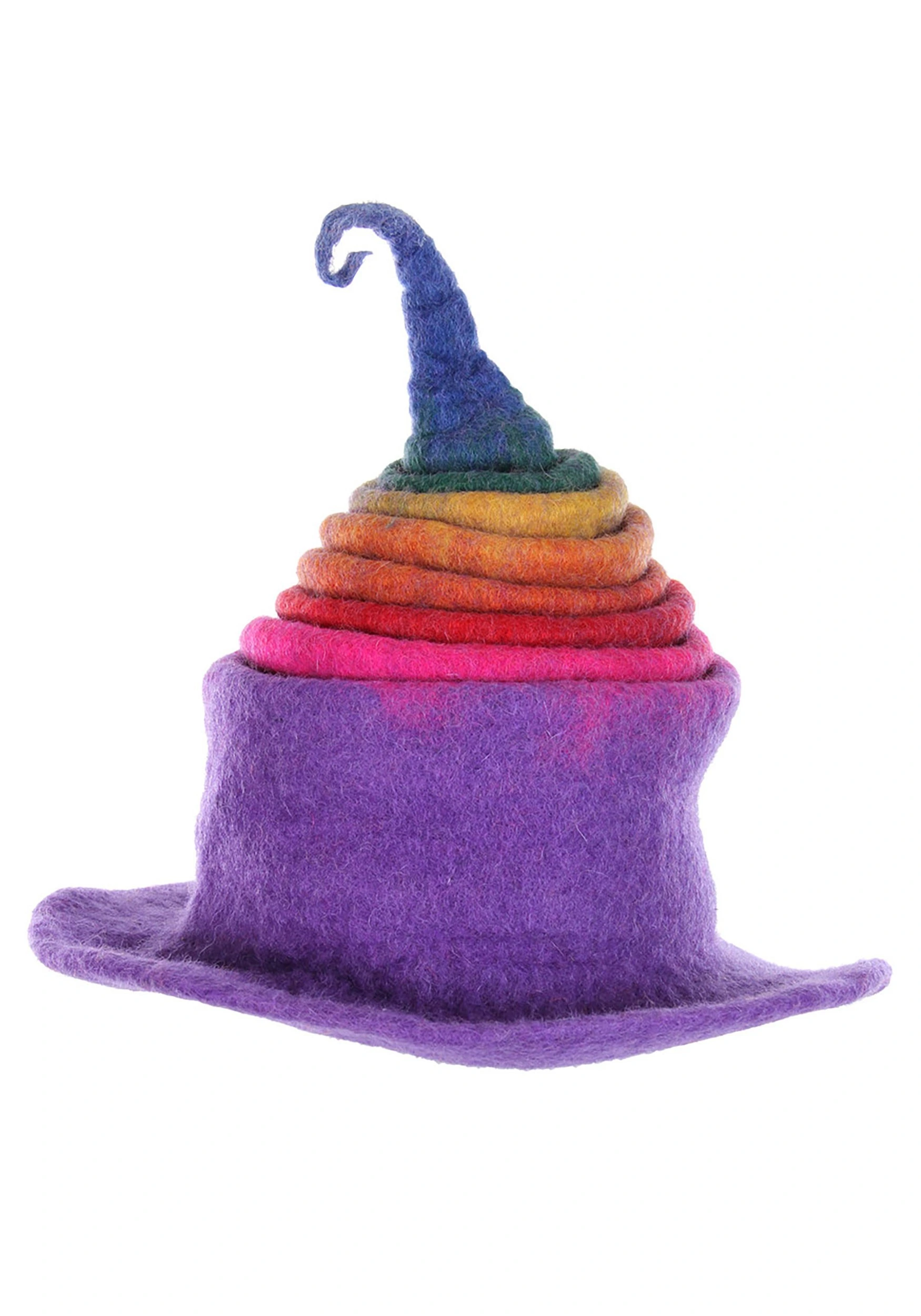Adult Rainbow Borealis Heartfelted Witch Costume Hat 7 Adult Rainbow Borealis Heartfelted Witch Costume Hat - Image 7