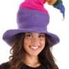 Adult Rainbow Borealis Heartfelted Witch Costume Hat