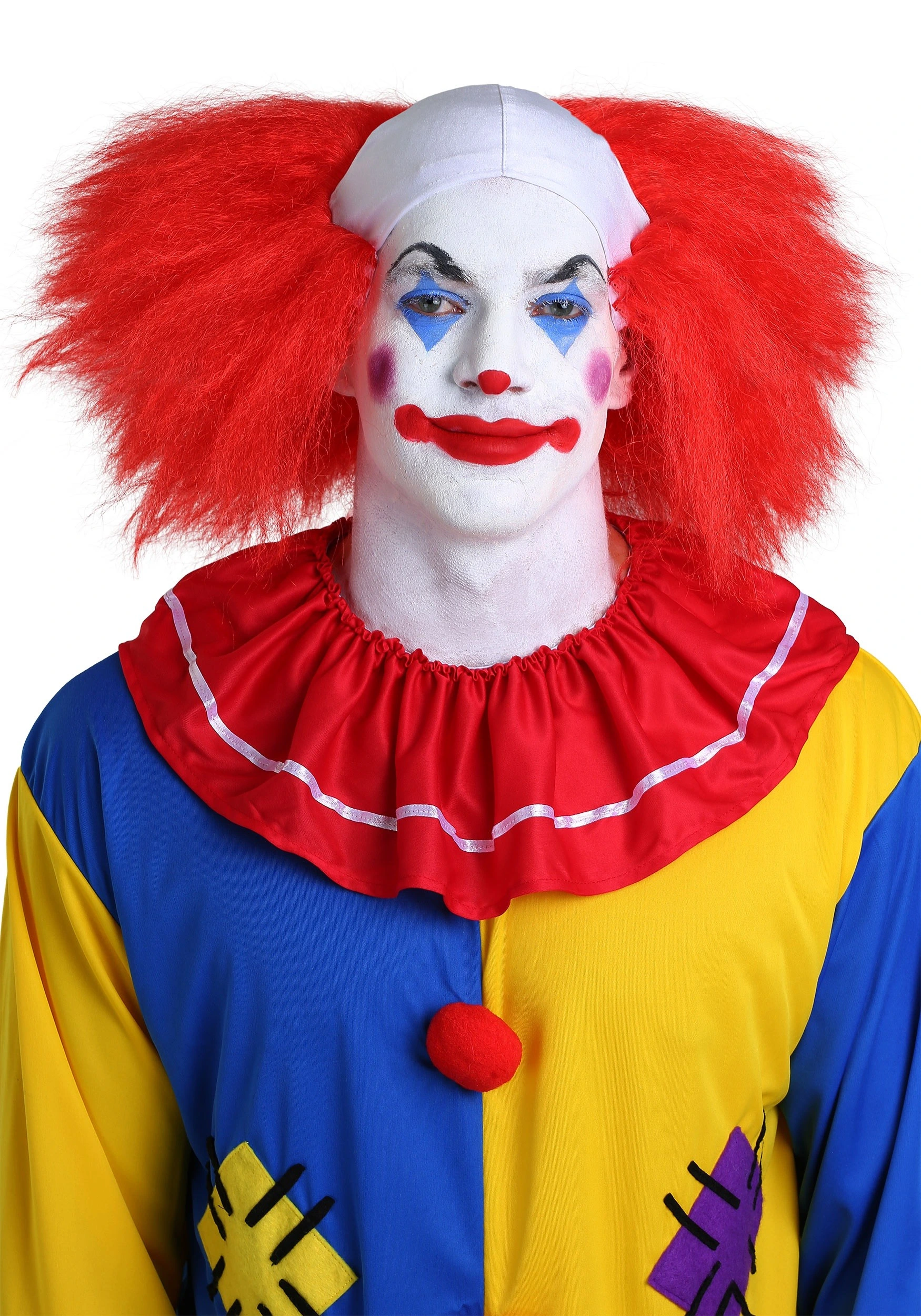Red Clown Wig With Bald Spot 1 Red Clown Wig With Bald Spot