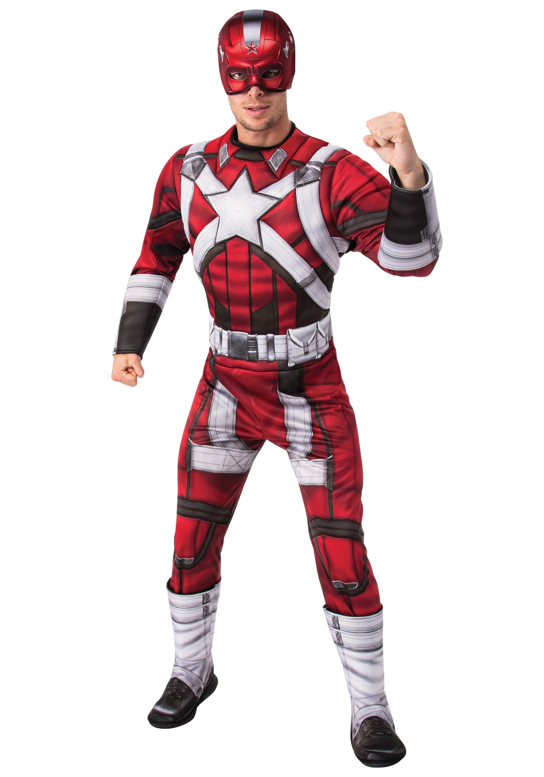 Red Guardian Deluxe Costume For Men 1 Red Guardian Deluxe Costume For Men