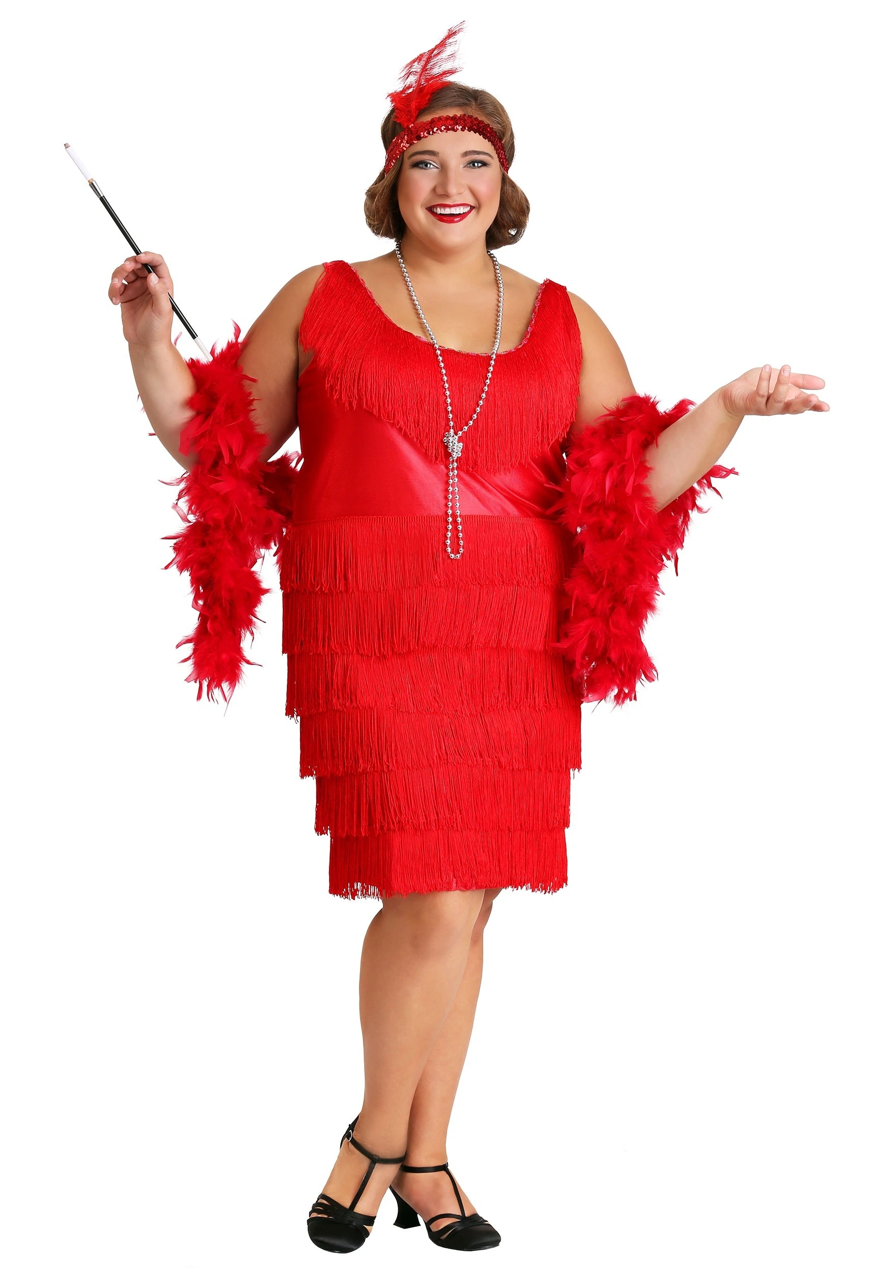 Red Plus Size Flapper Dress 1 Red Plus Size Flapper Dress