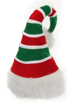 Adult Soft Ridged Santa Hat -Fun Costumes Shop ridged santa plush hat alt 2