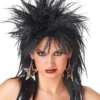 Black Rocker Wig For Women