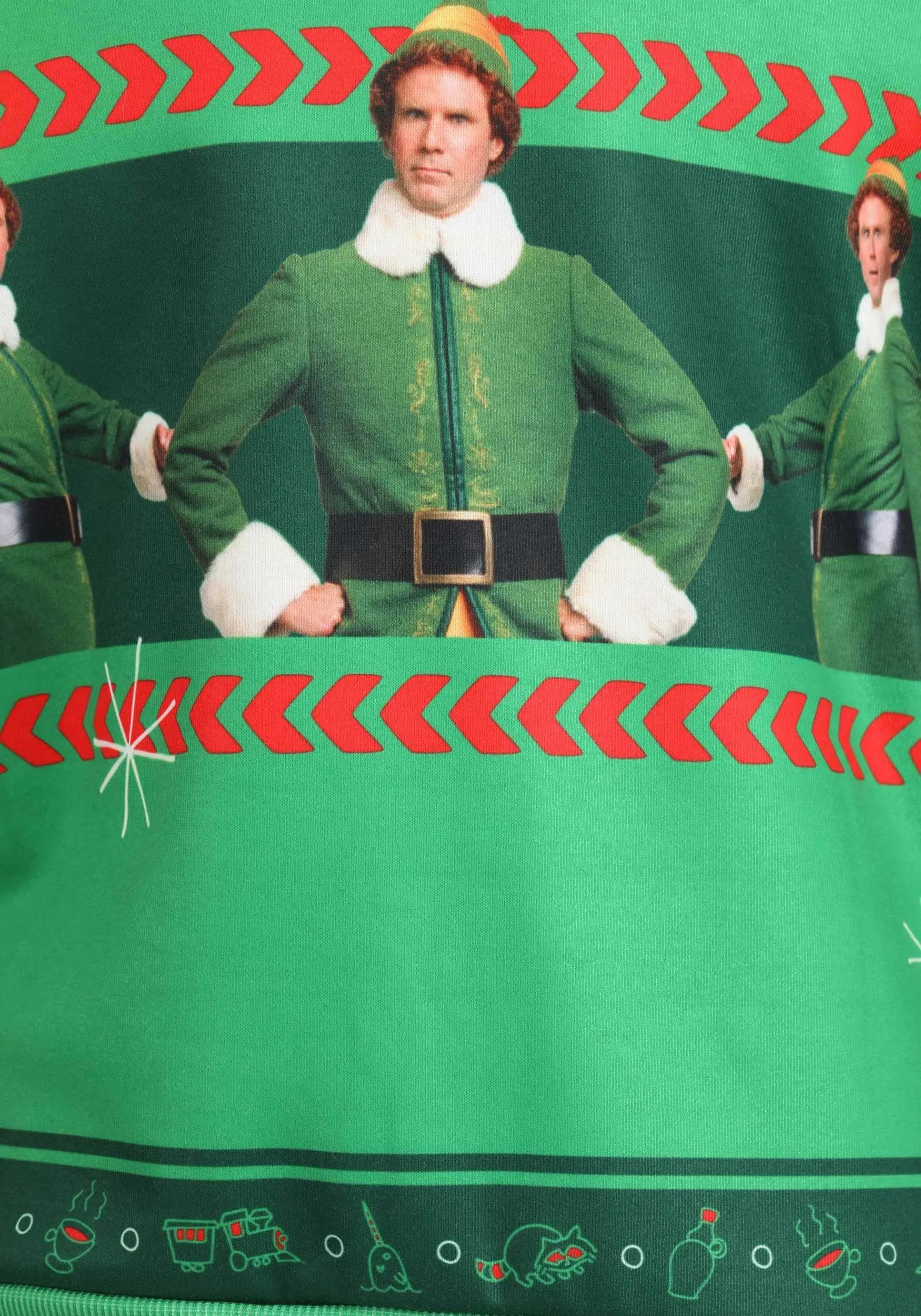 Santa's Coming Elf Adult Ugly Christmas Sweatshirt 9 Santa's Coming Elf Adult Ugly Christmas Sweatshirt - Image 9