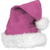 Deluxe Pink Velvet Santa Hat