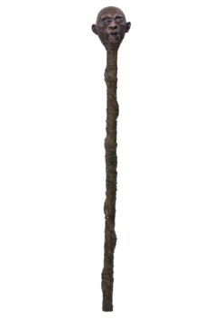 Creepy Shrunken Head Voodoo Staff