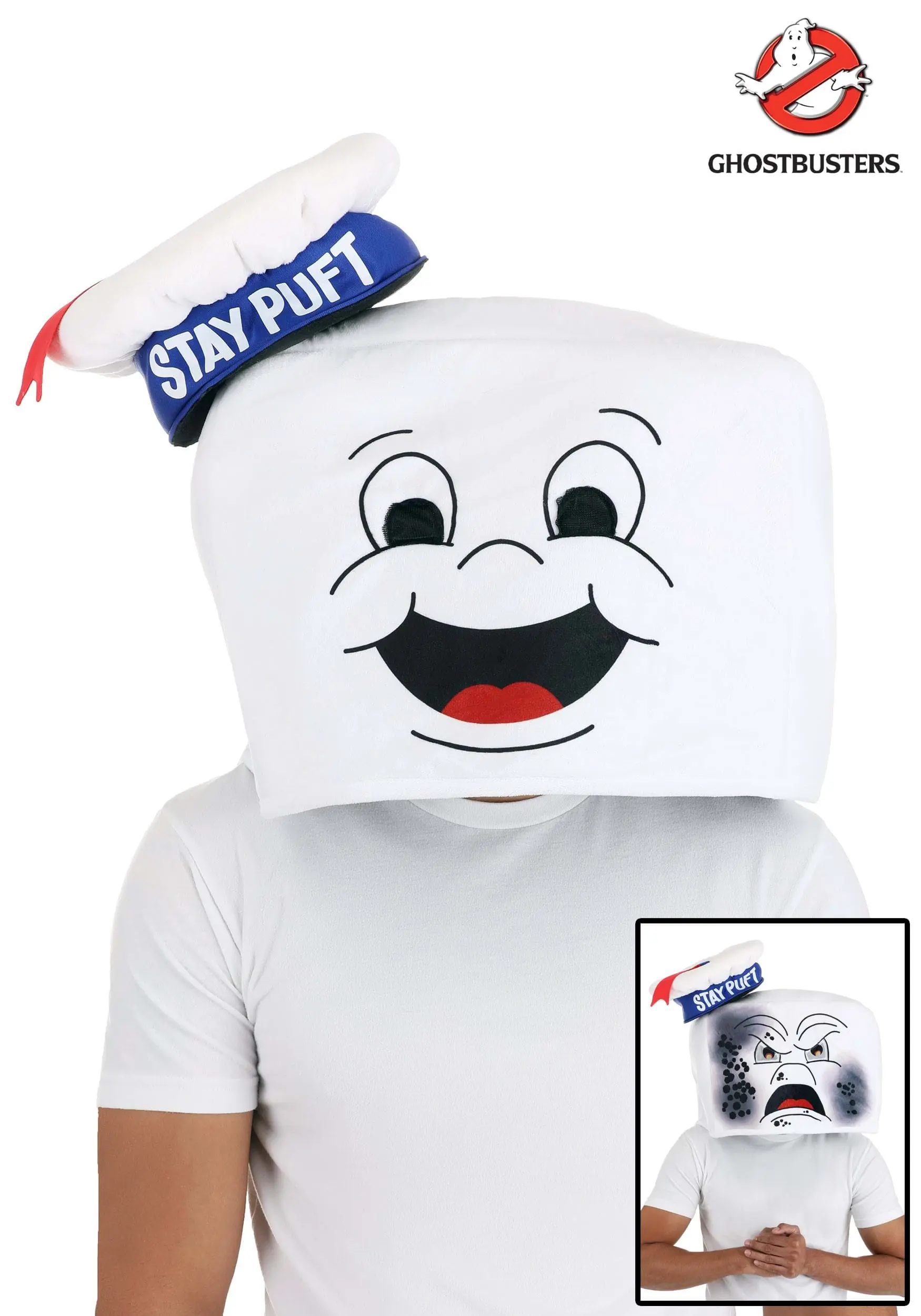 Stay Puft Reversible Adult Hat Mask 1 Stay Puft Reversible Adult Hat Mask