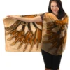 Steampunk Wings Brown Lightweight Scarf