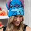 Stitch Big Face Roll Down Beanie Hat