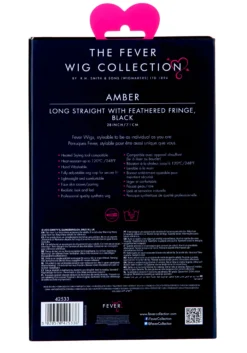 Smiffys Styleable Fever Amber Black Wig 5 Smiffys Styleable Fever Amber Black Wig -Fun Costumes Shop styleable fever amber black wig back