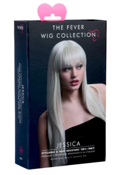 Smiffys Styleable Fever Jessica Blonde Wig -Fun Costumes Shop styleable fever jessica blonde wig front