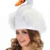 Adult Swan Plush Costume Hat