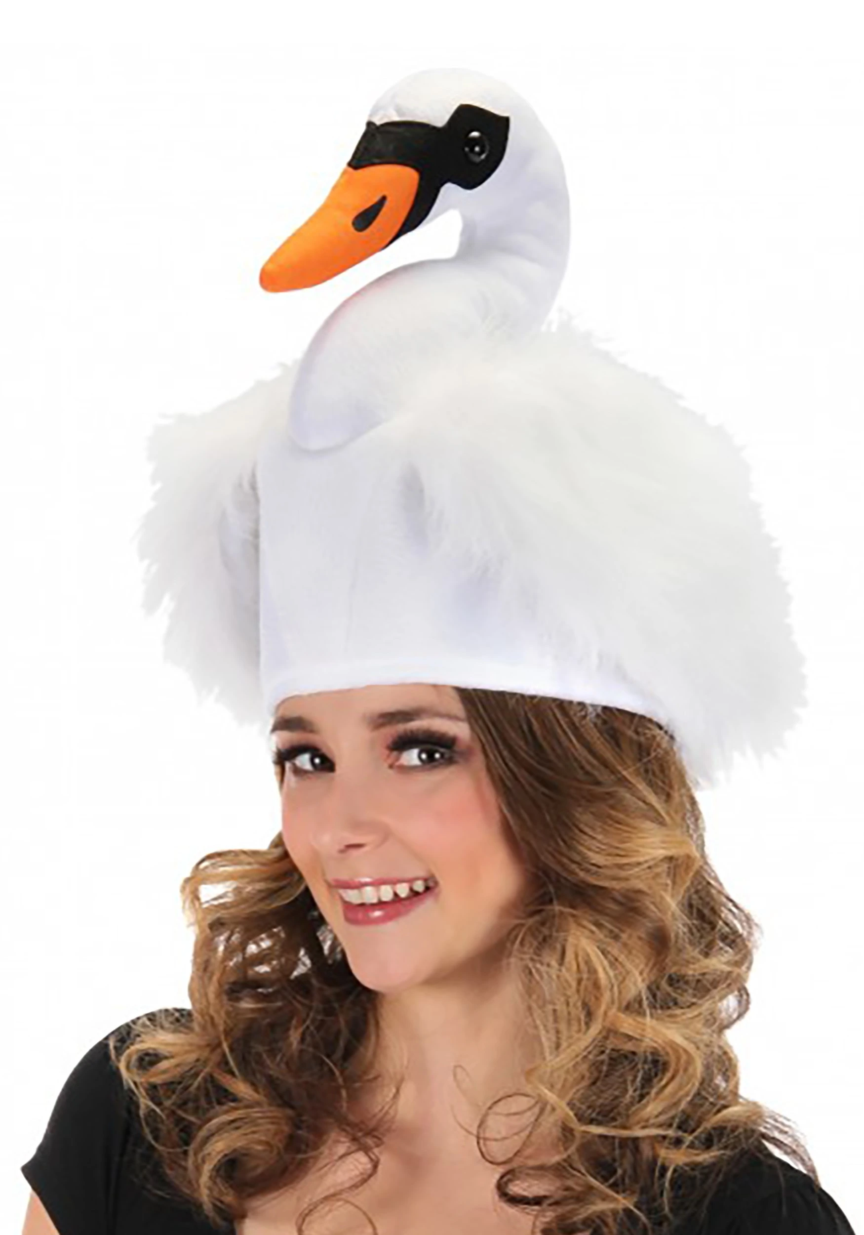 Adult Swan Plush Costume Hat 1 Adult Swan Plush Costume Hat