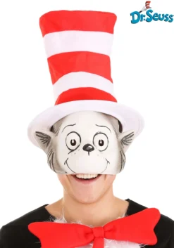 The Cat In The Hat Latex Mask & Hat Kit