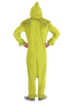 The Grinch Jumpsuit Costume For Adults 7 The Grinch Jumpsuit Costume For Adults -Fun Costumes Shop the grinch jumpsuit costume adult alt 3
