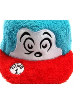 Dr. Seuss | Thing 1 Fuzzy Cap -Fun Costumes Shop thing 1 fuzzy cap alt 5