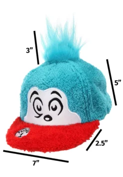 Dr. Seuss | Thing 1 Fuzzy Cap -Fun Costumes Shop thing 1 fuzzy cap alt 6
