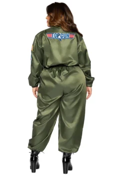 LEG AVENUE Top-Gun Women's Plus Size Flight Suit Costume -Fun Costumes Shop top gun womens plus size flight suit costume alt 1