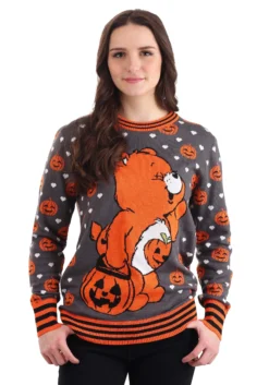 Care Bears Trick-or-Sweet Bear Halloween Sweater For Adults -Fun Costumes Shop trick or sweet bear halloween sweater alt 3