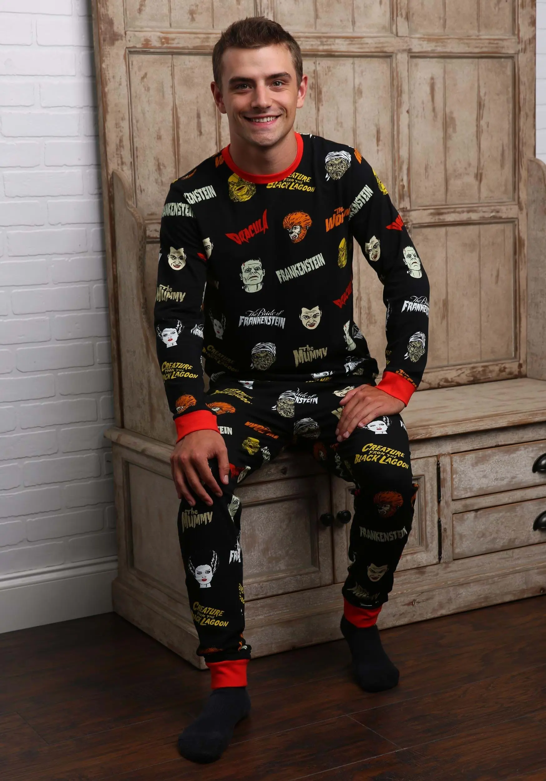 Cakeworthy Universal Monsters Pajama Set For Adults 1 Cakeworthy Universal Monsters Pajama Set For Adults