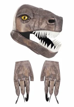 Jawesome Velociraptor Costume Hat & Gloves Set