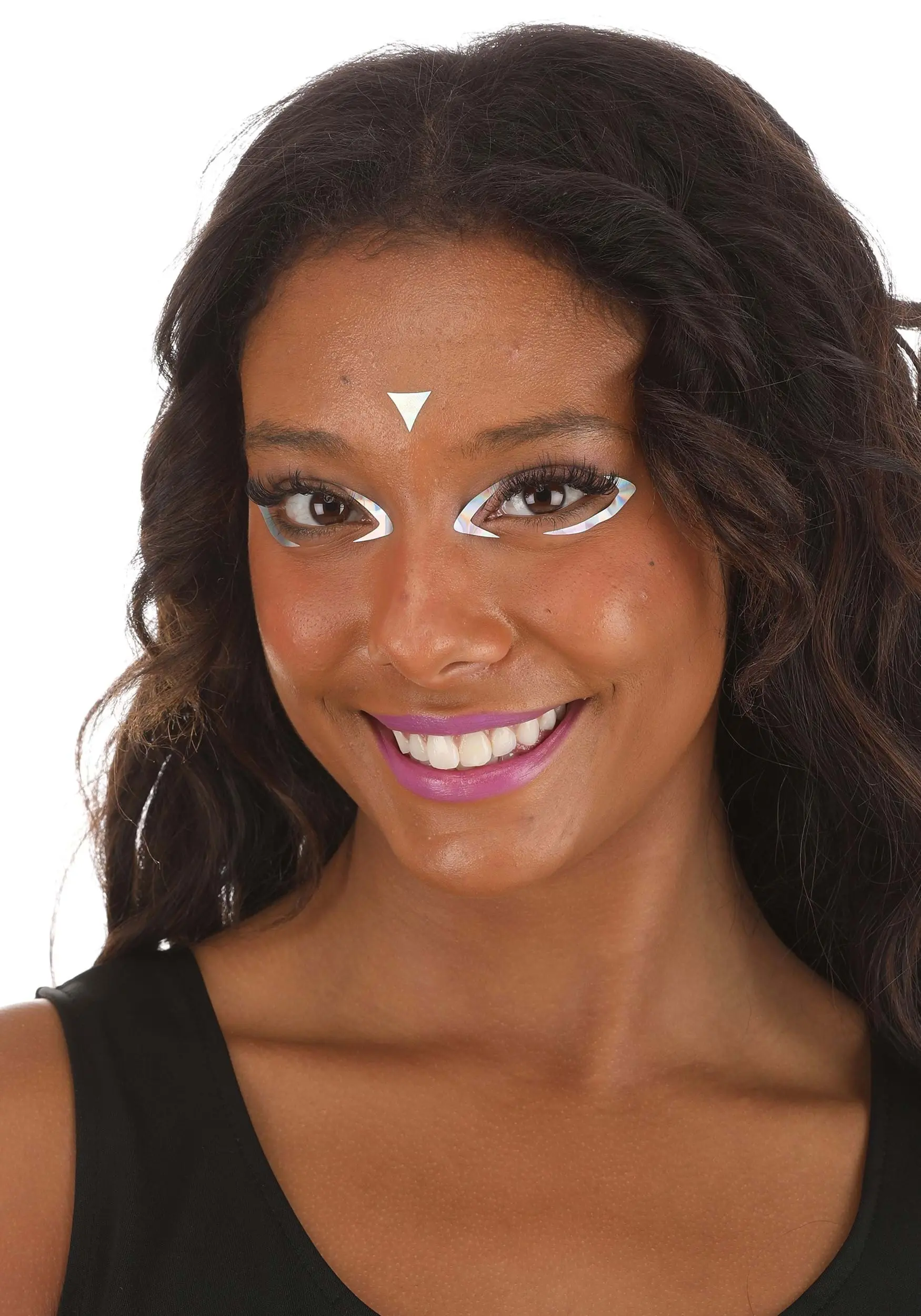 Lux Rainbow Chrome Vibe Checks Holographic Face Decals 1 Lux Rainbow Chrome Vibe Checks Holographic Face Decals