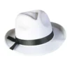 White Fedora Costume Hat Accessory