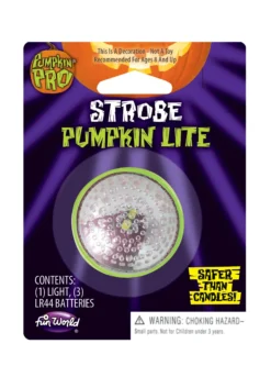 Fun World White Strobe Pumpkin Lite