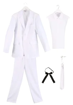 Men's White Suit Costume -Fun Costumes Shop white suit mens costume alt 8