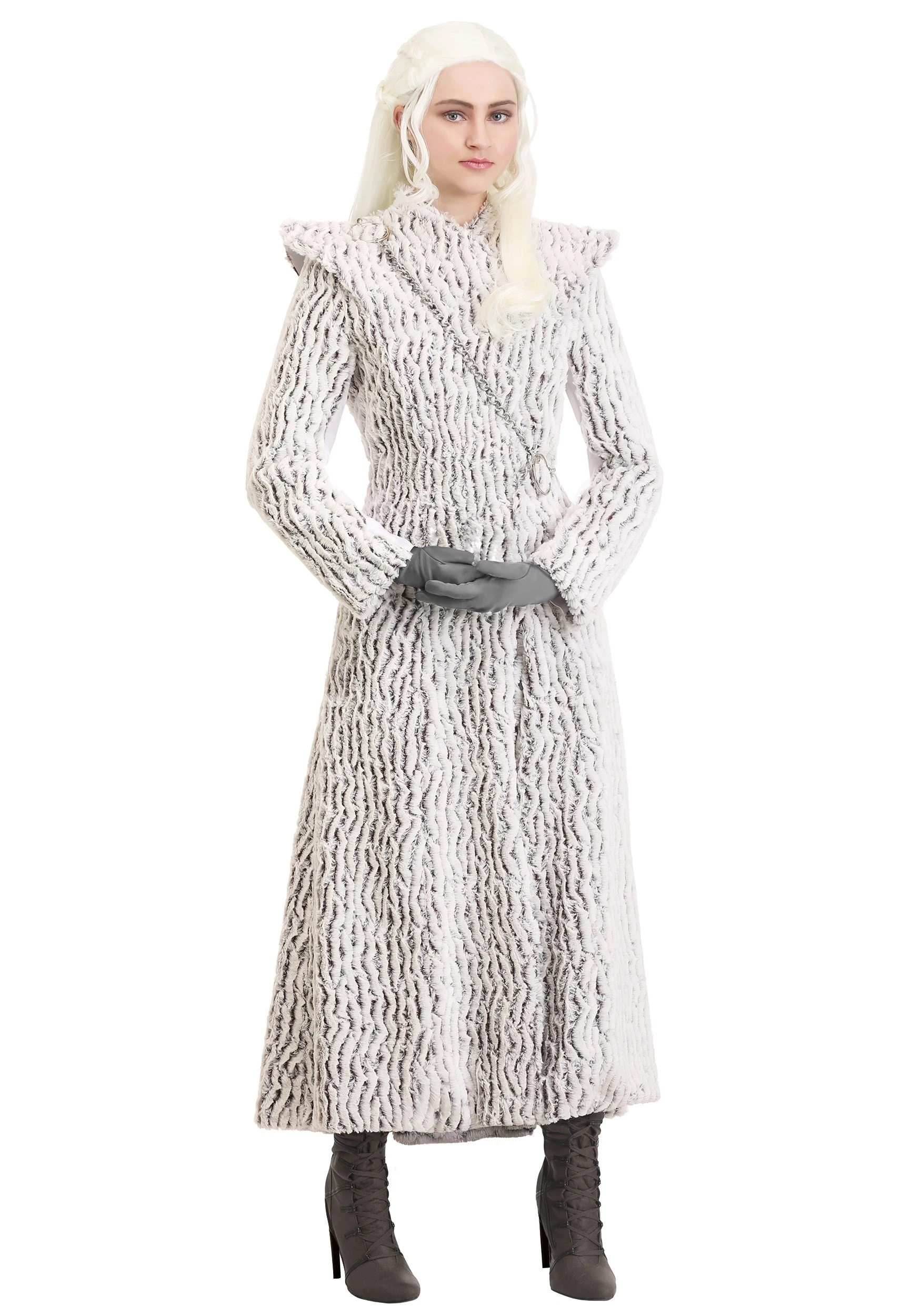 Winter Dragon Queen Women's Plus Size Costume 2 Winter Dragon Queen Women's Plus Size Costume - Image 2