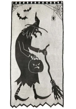 Witch Or Treat Door Curtain Halloween Decoration