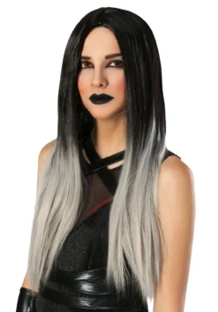 Black And Grey Ombre Women's Wig