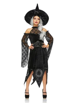 Women's Black Mystic Witch Costume For Women