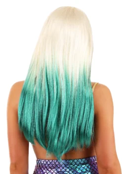 Women's Blonde And Green Ombre Mermaid Wig -Fun Costumes Shop womens blonde and green ombre wig 1