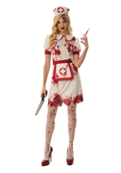 Bloody Nurse Costume Dress For Women