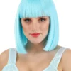 Bright Blue Bob Wig For Women