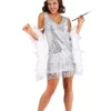 Women's Crystal Flapper Costume