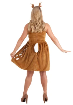 Women's Dazzling Deer Costume 6 Women's Dazzling Deer Costume -Fun Costumes Shop womens dazzling deer costume alt 2