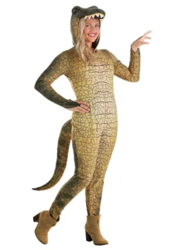 Women's Deadly Dinosaur Costume -Fun Costumes Shop womens deadly dinosaur alt 2