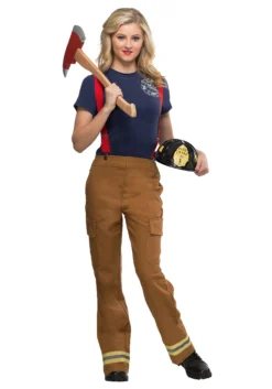 Women's Fire Captain Plus Size Costume