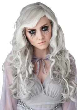 Gray Glow In The Dark Women's Wig