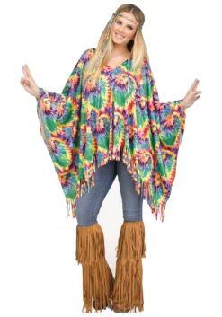 Fun World Hippie Poncho Costume For Women