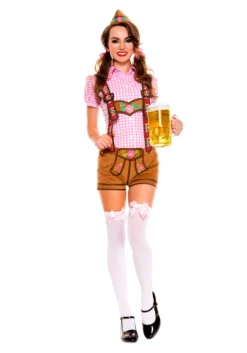 MUSIC LEGS Women's Lederhosen Beer Babe Costume