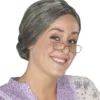 Old Lady Grandma Wig For Women