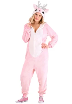 Pink Deer Costume For Women
