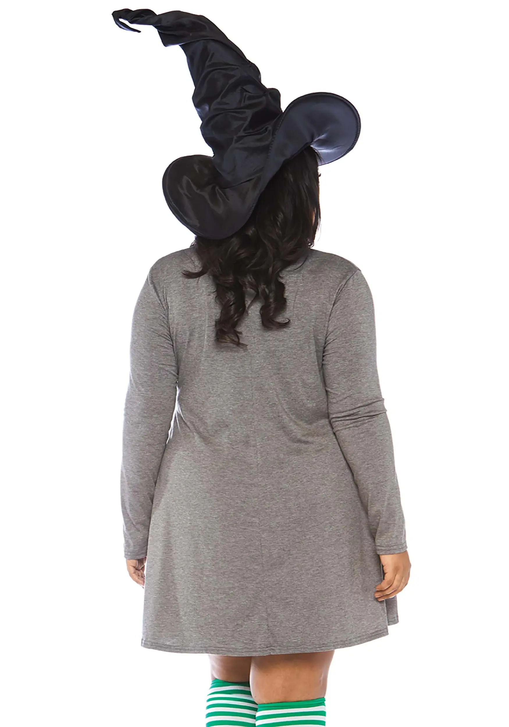 LEG AVENUE Women's Plus Size Basic Witch Jersey Dress Costume 2 LEG AVENUE Women's Plus Size Basic Witch Jersey Dress Costume - Image 2