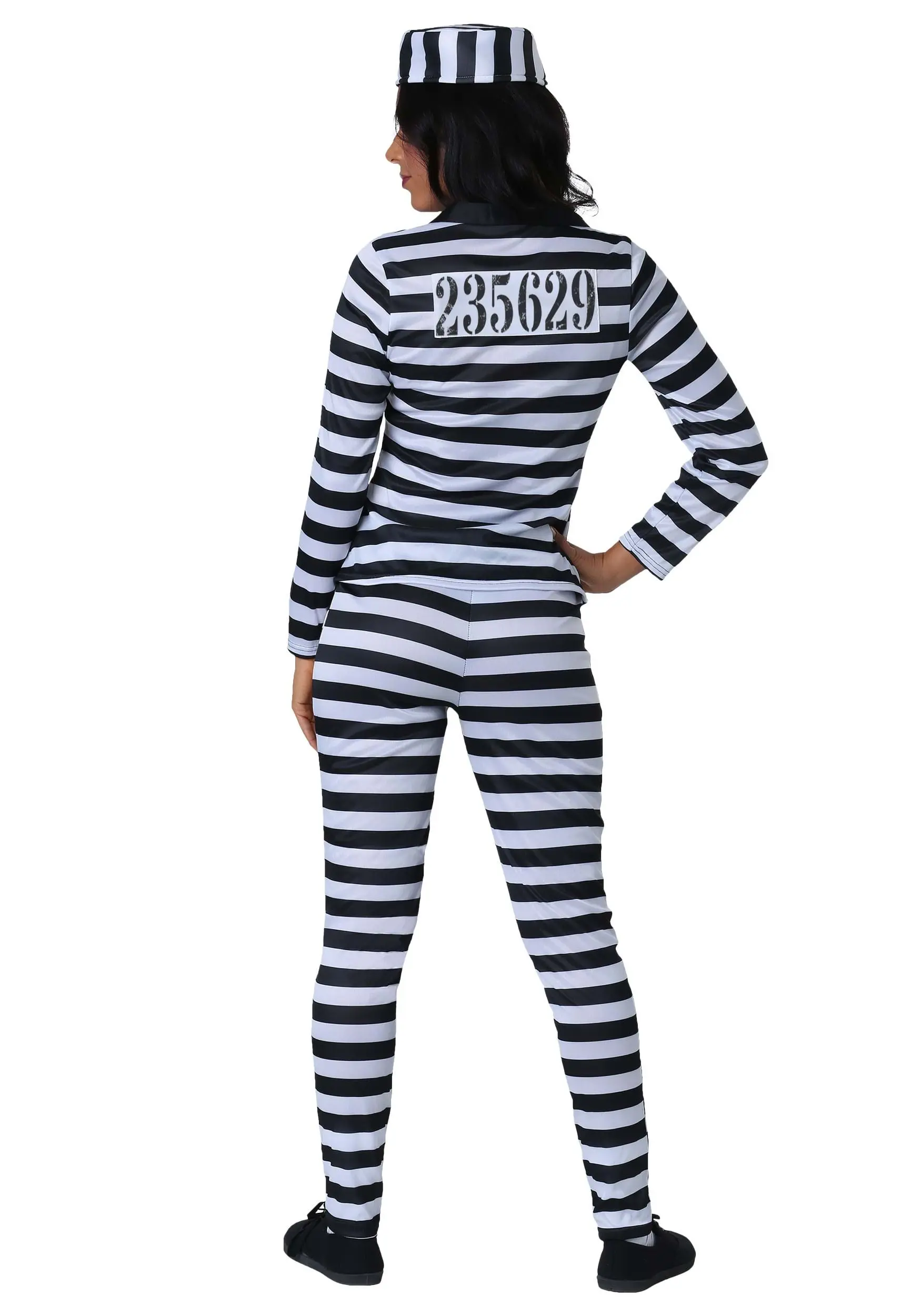 Women's Plus Size Incarcerated Cutie Costume 2 Women's Plus Size Incarcerated Cutie Costume - Image 2