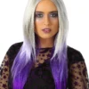 Womens Purple And Grey Ombre Wig